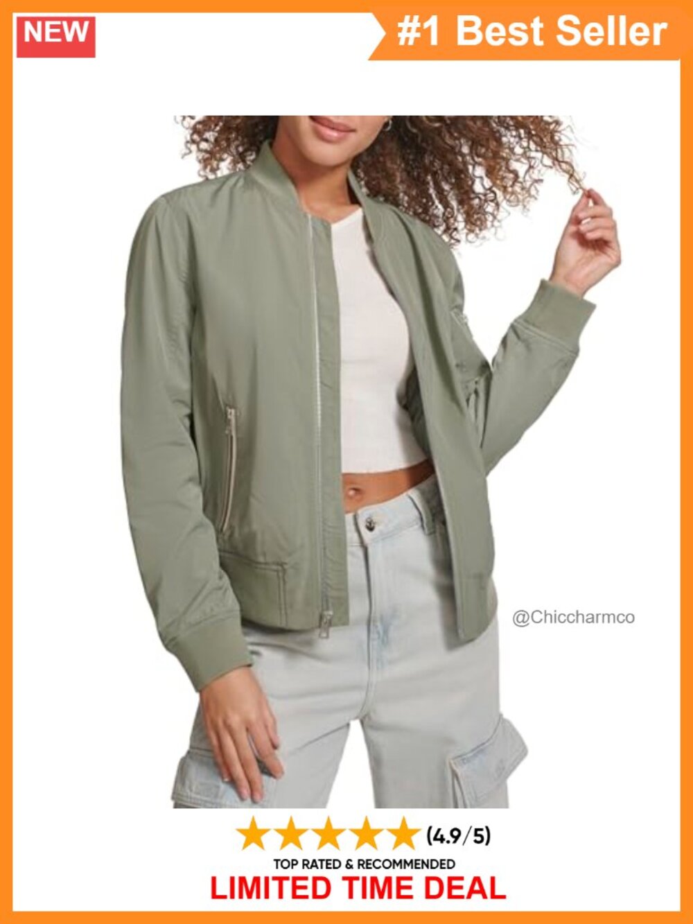Levi's Melanie Newport MA-1 Bomber Jacket Lightweight Layers